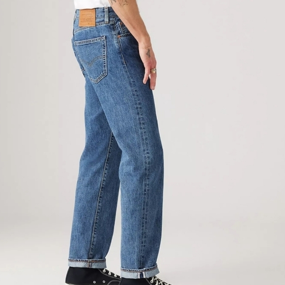 505™ Regular Fit Selvedge Men's Jeans,$128.00,All My Days Selvedge - Medium Wash - Picture 5 of 16